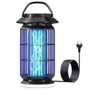 ROVLAK Lámpara Antimosquitos 2 en 1 con Luz LED, Mata Mosquitos Eléctrico 4000V con Luz UV 365nm, IPX4 Impermeable, Aparato Mosquitos Eléctrico Interior y Exterior para Dormitorio, Terraza y Camping