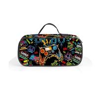 ROVOZAR Estuche para lápices de videojuegos para niños y niñas, estuche para lápices con controlador de videojuegos para niños, bolsa para lápices de juego de gran capacidad con compartimentos con