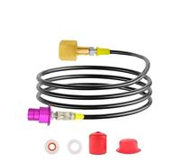 rovrai Soda Machine CO2 Adapter Quick Connection Hose Direct Connection from CO2 Tank to Soda Machine, Compatible con Terra Art Gaia Duo Aqua Fizz Machine that Use Pink CO2 Cylinder