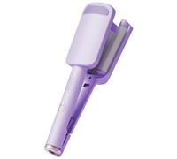 Rovy Wave Rizador de pelo, 3 barriles Rovy Wave rizador con de pelo de cerámica para mujeres, de con cuatro controles de temperatura, color morado