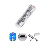 RovyVon 4ª linterna USB-C Aurora A8 EDC, 6500K LED max 650 lúmenes, luz llavero momentánea con clip/base magnética, modo de bloqueo, para comprobar al aire libre (365 nm/rojo/blanco)