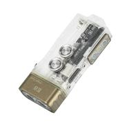 RovyVon Angel Eyes E8 - Llavero de linterna recargable de alto lúmenes, linternas de doble potencia con luz blanca, roja y azul, modo de bloqueo, linterna de bolsillo USB C de 700 lúmenes,