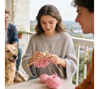 Row Counting Tool - Knitting Counter, 1.8 Inch ABS with Manual Reset Button, Compact Comfortable Tracker with Smooth Turning, Yarn and Crochet Craft Accessories for Embroidery