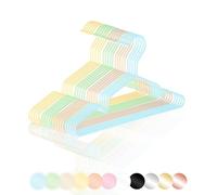 ROW&LINE® - Perchas para Ropa Infantil (30 cm) - 20 Piezas (Juego para niño) - ahorran Espacio - Resistentes para Ropa Pesada - Perchas para niños Que organizan y Dan un Aspecto Uniforme al Armario