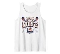 Row Norge Noruega Viking Remo Longship Tripulación Noruega Camiseta sin Mangas