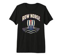 Row Norge Norwegian Viking Ship Noruega Barco de Remo Orgullo Camiseta Premium