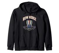 Row Norge Norwegian Viking Ship Noruega Barco de Remo Orgullo Sudadera con Capucha
