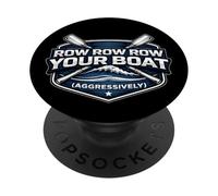 Row Row Row Your Boat Equipo de Remo agresivamente Divertido PopSockets PopGrip Adhesivo