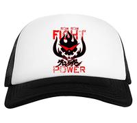 Row Row The Power Japan Demon Gorra De Béisbol Unisex Blanca Negra White Black Baseball Cap