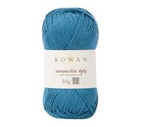 Rowan 9802179-00428 Hilo para Tejer a Mano, 100% algodón, High Tide, Talla única
