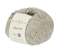 Rowan 9802192-00230 - Hilo para tejer a mano, 76% algodón, 15% yak, 9% nailon, color crema, talla única