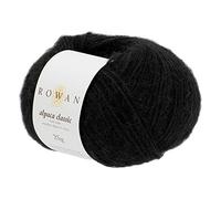 Rowan 9802214-00103 Hilo para Tejer a Mano, 57% Alpaca, 43% algodón, Negro, 6,4cm x 6,4cm x 11cm, 120