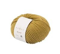 Rowan Big Wool - Ovillo de lana 100% color oliva dorado, 100 g