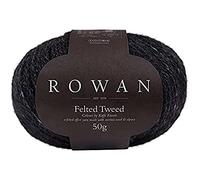 Rowan Fieltro Tweed Negro 50% Lana 25% Alpaca 25% Viscosa Ovillo - 50g