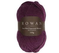 Rowan Pure Wool Superwash - Ovillo de lana 100% de color berenjena, 100 g