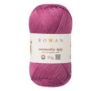 Rowan Summerlite V.Claret - Ovillo de lana (4 capas, 100% algodón, 50 g)