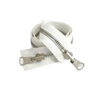 ROWCES 60-120cm 5#/8# Metal Rotary Slider Open End Reversible Double Face Zipper for Jacket