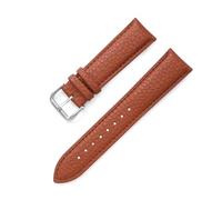ROWCES Correa de cuero vintage para hombre y mujer, accesorios para reloj, pulsera de reloj de 12mm - 22mm, Marrón claro, 14mm