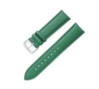 ROWCES Correa de cuero vintage para hombre y mujer, accesorios para reloj, pulsera de reloj de 12mm - 22mm, Verde, 14mm