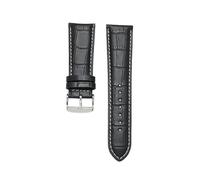 ROWCES Correa de reloj de cuero 18mm - 28mm Correa de reloj Cierre de pasador Pulsera de cuero para hombres Pulsera de reloj general, 22mm
