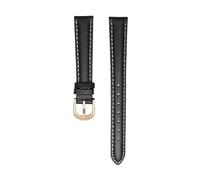 ROWCES Correa de reloj de cuero, correa de reloj de 12mm - 20mm, pulsera de reloj de tamaño pequeño, accesorios de repuesto para reloj de mujer, 16mm