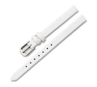 ROWCES Correa de reloj de cuero Correas de mujer 6mm 8mm 10mm 12mm Correa de reloj de cuero de tamaño pequeño para mujer, Blanco, 10mm