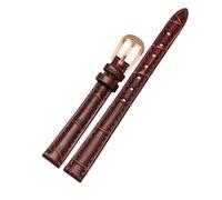 ROWCES Correa de reloj de cuero de 10mm, 12mm, 14mm y 16mm, correa de reloj para mujer, pulsera de repuesto para reloj de tamaño pequeño, 10mm