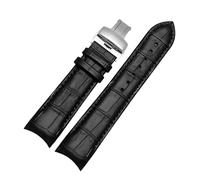 ROWCES Correa de reloj de cuero de 22mm, 23mm y 24mm, pulseras de repuesto de reloj con extremo curvado para accesorios de reloj para hombre, 24mm