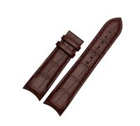 ROWCES Correa de reloj de cuero de 22mm, 23mm y 24mm, pulseras de repuesto de reloj con extremo curvado para accesorios de reloj para hombre, 22mm