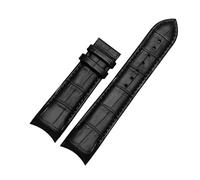 ROWCES Correa de reloj de cuero de 22mm, 23mm y 24mm, pulseras de repuesto de reloj con extremo curvado para accesorios de reloj para hombre, 23mm