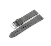 ROWCES Correa de reloj de cuero de gamuza 18mm 20mm 22mm Correa de reloj Hebilla de acero inoxidable para hombres y mujeres Correa de reloj, 20mm