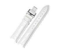 ROWCES Correa de reloj de cuero para hombres y mujeres, correa de reloj con muesca, pulsera de repuesto para reloj de 16mm - 22mm, 20mm