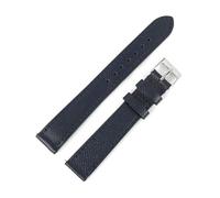 ROWCES Correa de reloj de cuero vintage de 12mm a 22mm, pulseras de repuesto para relojes de hombre y mujer, hebilla, Azul oscuro, 12mm