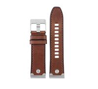 ROWCES Correa de reloj de cuero vintage de 22mm a 32mm, pulsera de repuesto para reloj de hombre en negro, marrón, blanco y rojo, 28mm