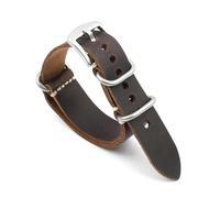 ROWCES Correa de reloj de cuero Vintage, pulsera de reloj Nato de 18mm - 24mm para accesorios de repuesto de reloj de hombre, 20mm
