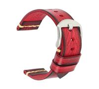 ROWCES Correa de reloj de cuero vintage, pulsera de reloj para hombre de 18mm a 26mm, accesorios para relojes de hombre, 23mm