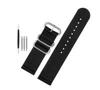 ROWCES Correa de reloj de nailon, correa de reloj de lona resistente al agua de 18mm - 26mm, accesorios para relojes de hombre, 26mm