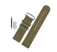 ROWCES Correa de reloj de nailon, correa de reloj de lona resistente al agua de 18mm - 26mm, accesorios para relojes de hombre, 26mm