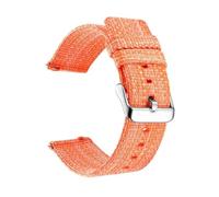 ROWCES Correa de reloj de nailon de liberación rápida, correa de reloj de tela de 18mm, 20mm, 22mm y 24mm, correa de reloj de nailon de lona, Naranja, 18mm