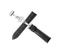 ROWCES Correas de reloj de cuero, pulsera de reloj de 12mm - 24mm, cierre automático de doble presión para accesorios de reloj de hombre, 15mm