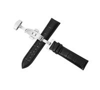 ROWCES Correas de reloj de cuero, pulsera de reloj de 12mm - 24mm, cierre automático de doble presión para accesorios de reloj de hombre, 17mm