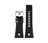 ROWCES Correas de reloj de gran tamaño para hombre, pulsera de cuero negra/marrón de 24mm, 26mm, 28mm, 30mm y 32mm, 30mm