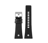 ROWCES Correas de reloj de gran tamaño para hombre, pulsera de cuero negra/marrón de 24mm, 26mm, 28mm, 30mm y 32mm, 30mm