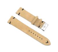 ROWCES Correas de reloj Vintage de cuero de gamuza, correa de repuesto de 18mm, 20mm, 22mm y 24mm para accesorios de reloj, 20mm