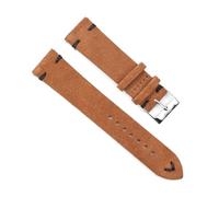 ROWCES Correas de reloj Vintage de cuero de gamuza, correa de repuesto de 18mm, 20mm, 22mm y 24mm para accesorios de reloj, 24mm