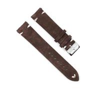 ROWCES Correas de reloj Vintage de cuero de gamuza, correa de repuesto de 18mm, 20mm, 22mm y 24mm para accesorios de reloj, 24mm