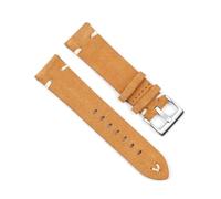 ROWCES Correas de reloj Vintage de cuero de gamuza, correa de repuesto de 18mm, 20mm, 22mm y 24mm para accesorios de reloj, 20mm