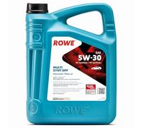 ROWE Aceite de motor 5W-30 HIGHTEC Aceite sintético HC (Hydro Cracked) ACEA C3 API SP MULTI SYNT DPF 4L Compatible con VW Polo V Hatchback 6R1, 6C1 up! Hatchback 121, 122, BL1, BL2, BL3, 123
