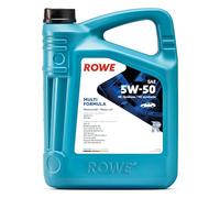 ROWE Aceite de motor 5W-50 HIGHTEC Aceite sintético HC (Hydro Cracked) ACEA C3 API SN API CF MULTI FORMULA 5L Compatible con VW Polo V Hatchback 6R1, 6C1 up! Hatchback 121, 122, BL1, BL2, BL3, 123