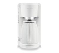 Rowenta Adagio CT3801 Cafetera De Goteo Con Jarra Térmica, 850 W, 1.25 Litros, Acero Inoxidable, Blanco